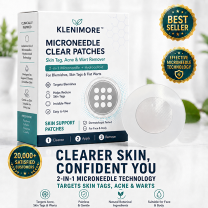 🔥Ends Today: 70% OFF!✨KLENIMORE™2-in-1 Microneedle & Hydrocolloid Patch🍀