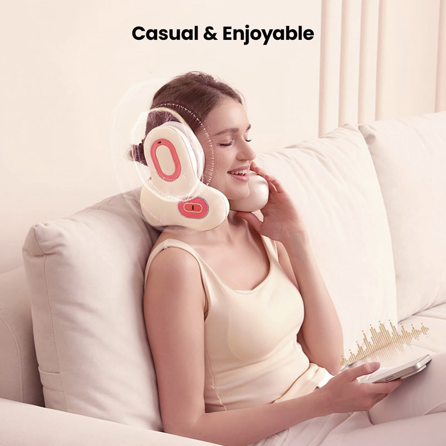 Ublives Napfun N1 3-In-1 Sleep-U-Shaped Neck Pillow With Massage With Bluetooth And Noise Cancellation
