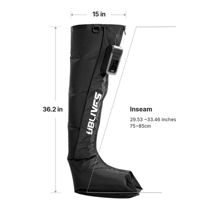 Ublives SoleFlux Relax Air Compression Boots Cordless Connections Type-C Charging Carryable