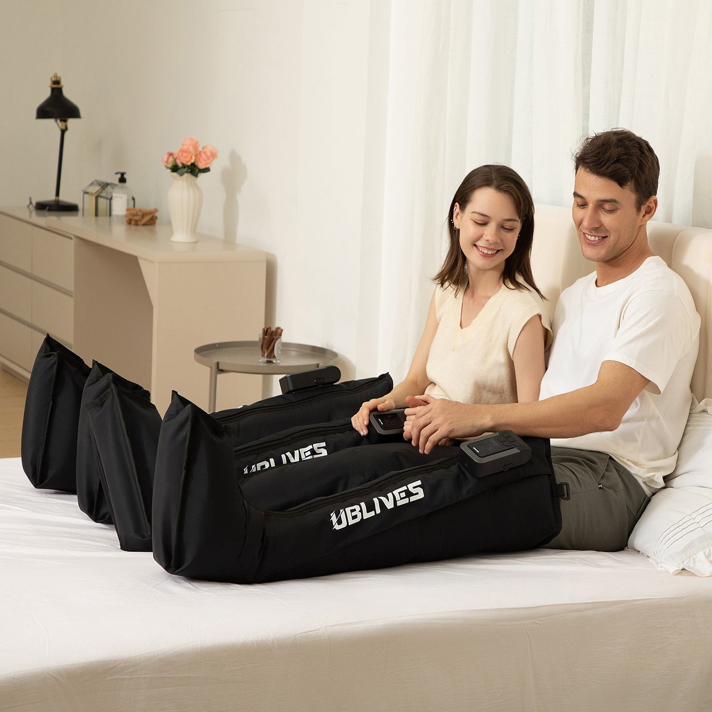 Ublives SoleFlux Relax Air Compression Boots Cordless Connections Type-C Charging Carryable
